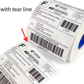 100mm x 75mm / 4x3 inch Direct Thermal Barcode Label Sticker - 500pcs per roll - Image 3