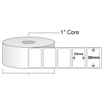 38mm X 25mm Direct Thermal Barcode Label Sticker