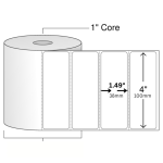 100mm x 38mm Direct Thermal Barcode Label Sticker