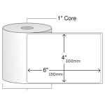 100mm x 150mm / 4 x 6 inch Thermal Transfer Barcode Label Sticker