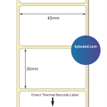 45mm x 35mm Direct Thermal Barcode Label Sticker - Image 2