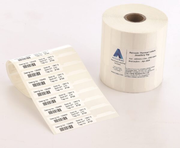 Jewellery label sticker 82mm X 13mm DT (2500pcs) - Image 3