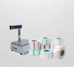 Weighting Scale Label  sticker 62x38mm (Red Color Printed)