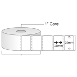 32mm x 18mm Transfer Thermal (TT) Barcode Label Sticker