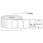 32mm x 27mm Transfer Thermal (TT) Barcode Label Sticker