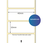 40mm x 10mm Transfer Thermal Barcode Label Sticker - Image 2