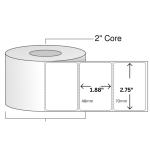 48mm x 70mm Transfer Thermal (TT) Barcode Label Sticker