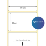 60mm x 30mm Direct Thermal Barcode Label Sticker - Image 3