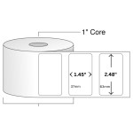 37mm x 63mm Direct Thermal Barcode Label Sticker
