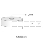 25mm x 25mm Direct Thermal Barcode Label Sticker