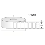 25mm x 12mm Direct Thermal Barcode Label Sticker