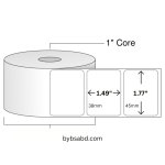 38mm x 45mm Direct Thermal Barcode Label Sticker