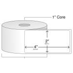 50mm x 100mm / 2 x 4 inch Direct Thermal Barcode Label Sticker – 1000pcs per roll